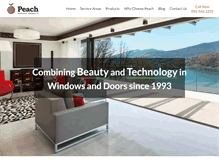 Tablet Screenshot of peachbuildingproducts.com